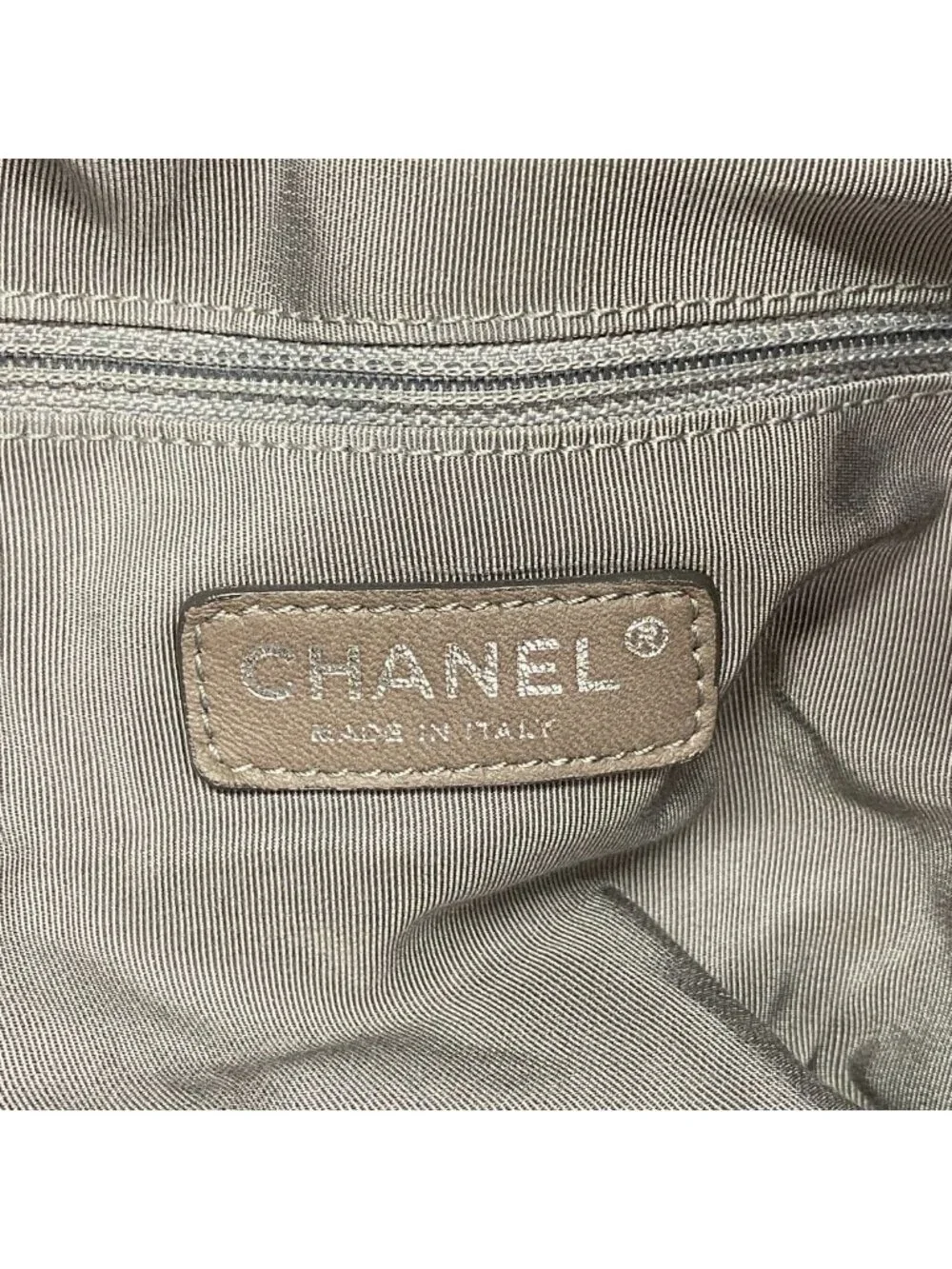 Chanel Chain Tote Coco Cabas GM Denim Black Silver